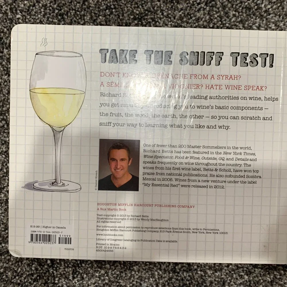 Coffee Table Book - Essential Scratch & Sniff Guide to Becoming a Wine Expert